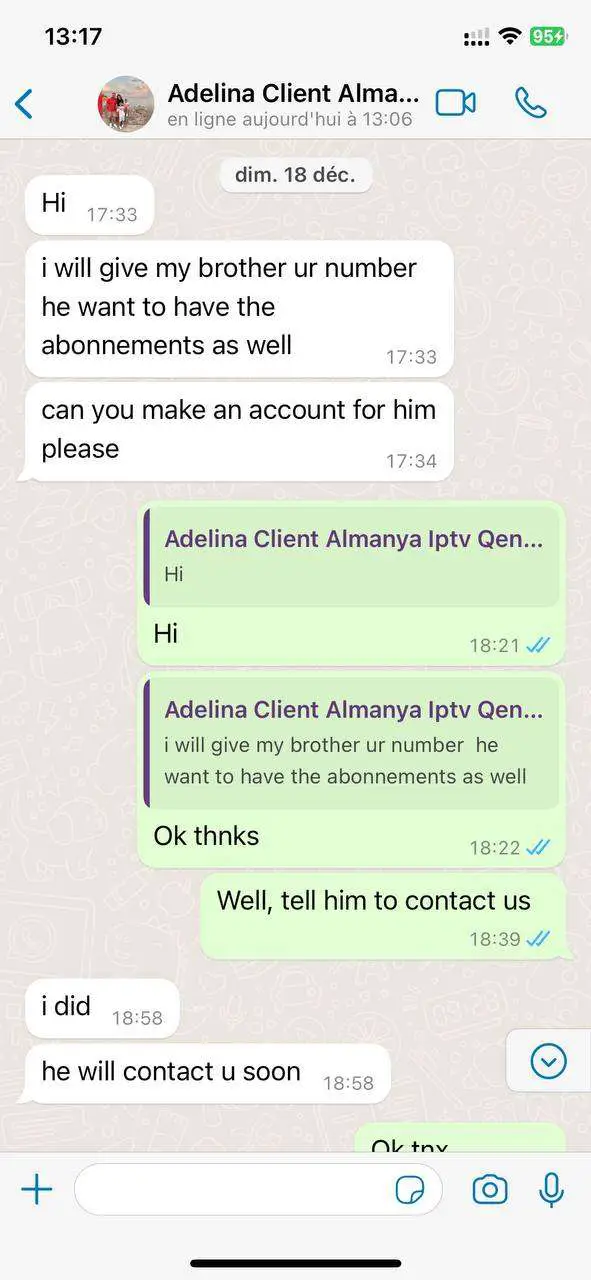 Avis client Adelina